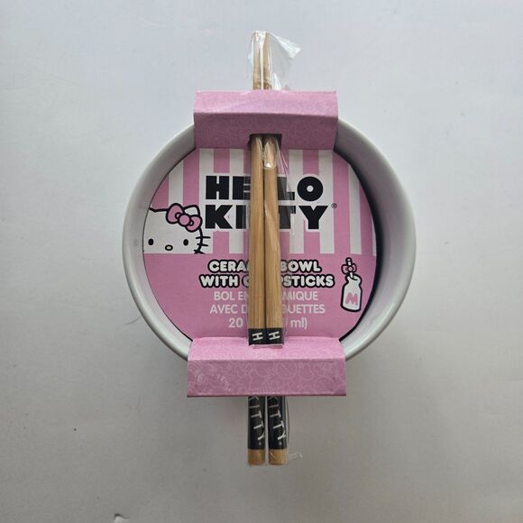 Hello Kitty Halloween Ramen Bowl Witch Costume Fall Anime Kawaii Dinnerware - Picture 3 of 6